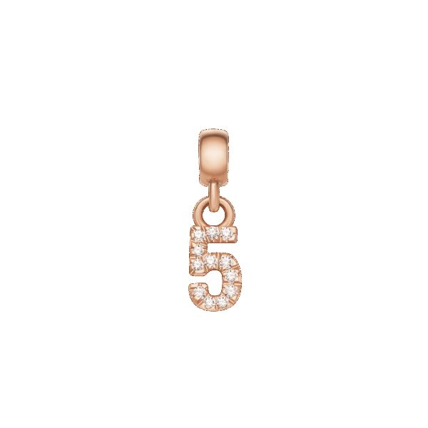 Daniel Wellington DW Charm Number 5 Rose Gold