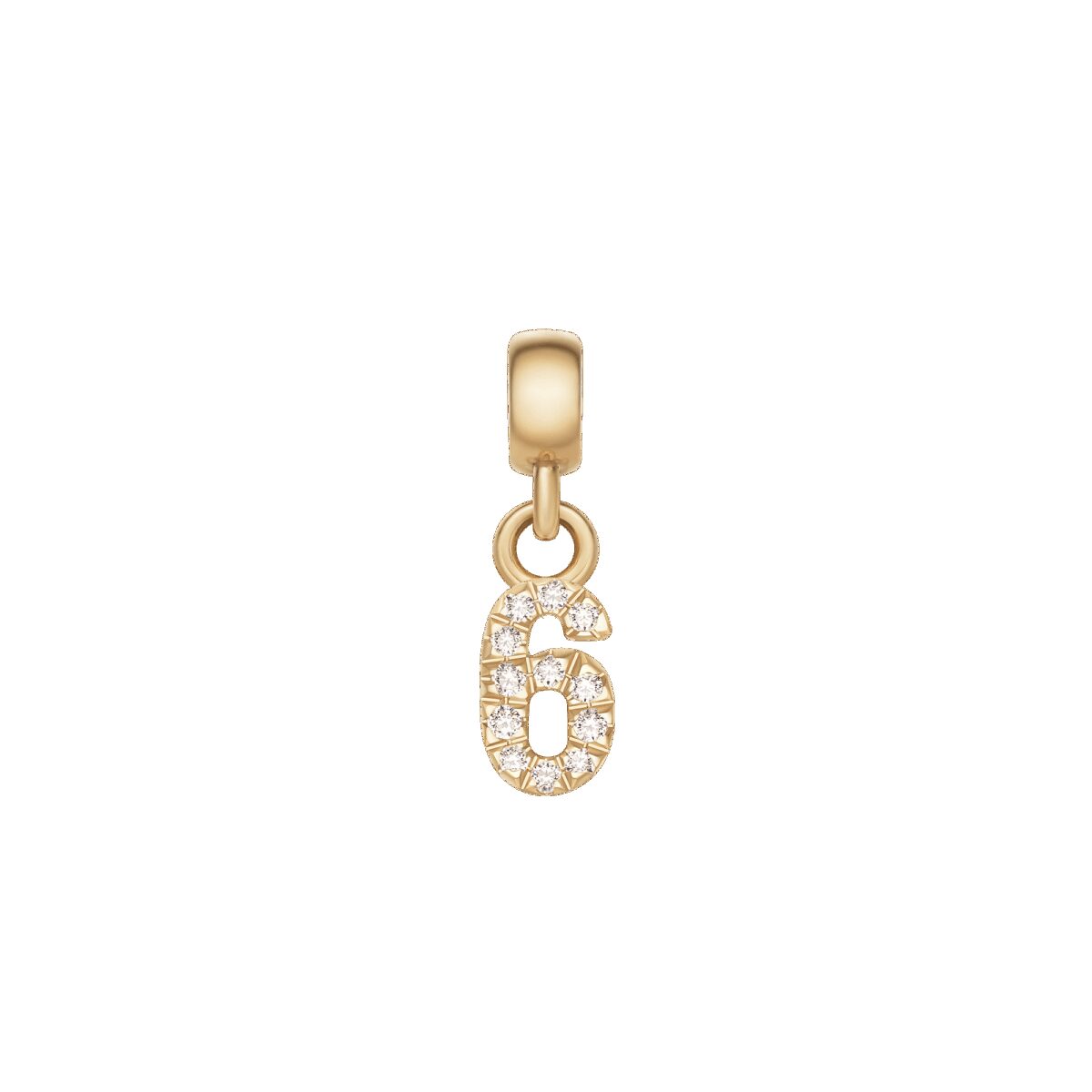 Daniel Wellington DW Charm Number 6 Gold