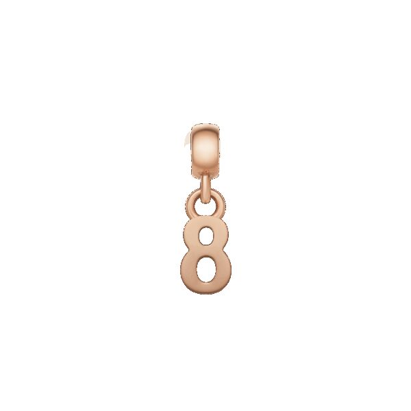 Daniel Wellington DW Charm Number 8 Rose Gold