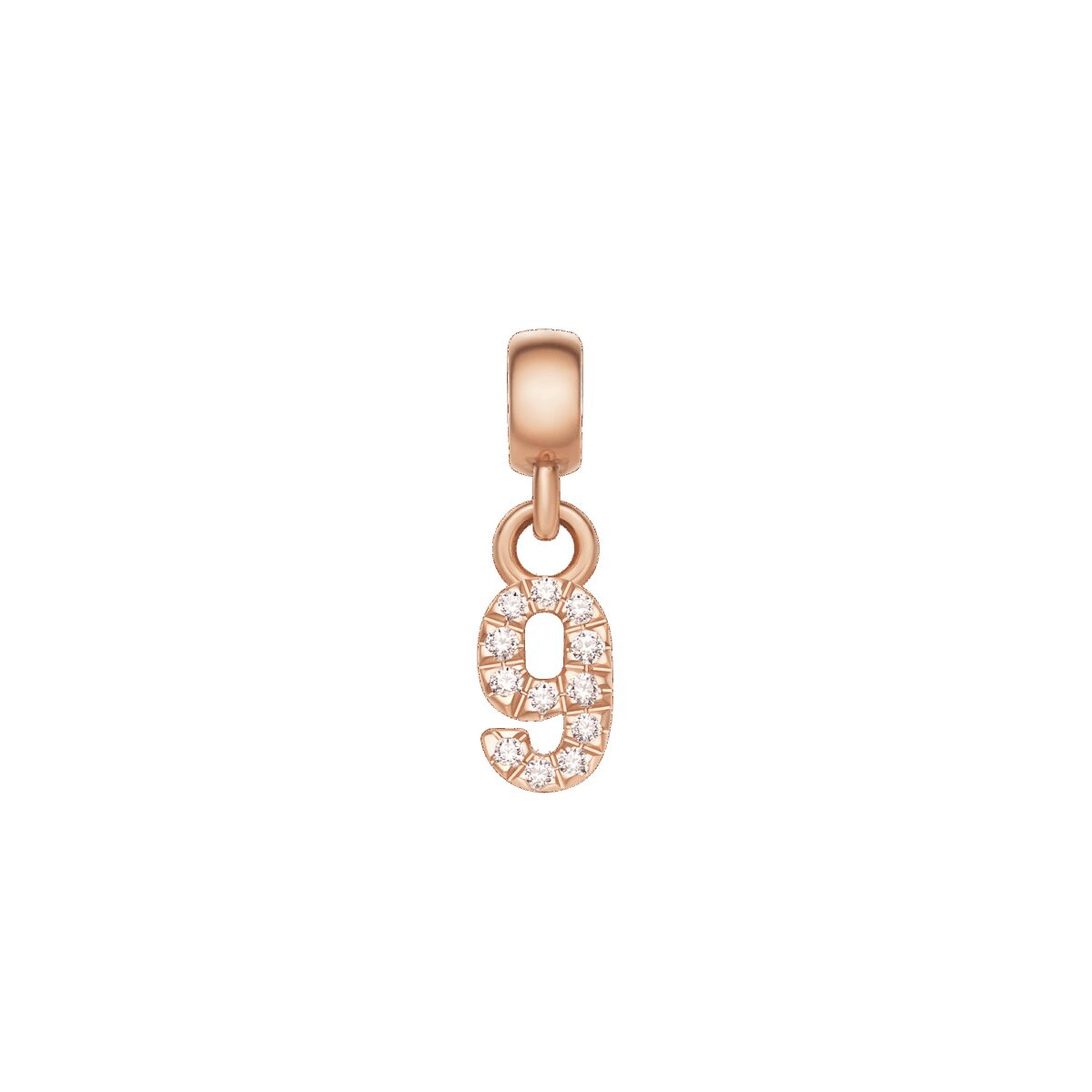 Daniel Wellington DW Charm Number 9 Rose Gold