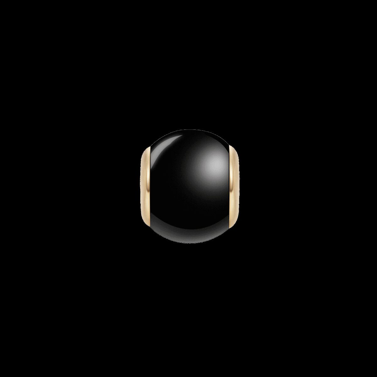 Daniel Wellington DW Charm Orb Black 6x5mm Gold