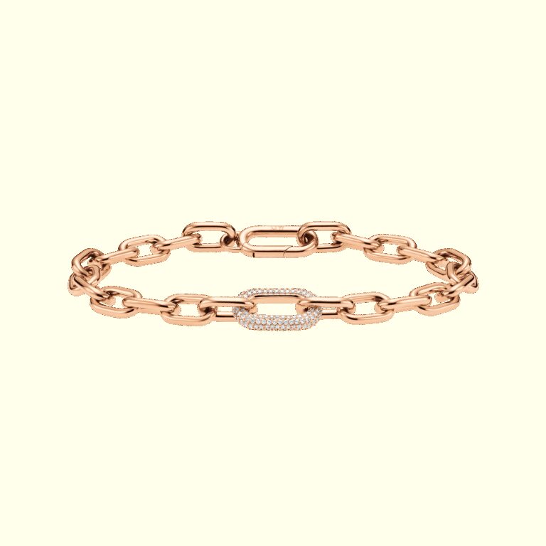 Daniel Wellington DW Crystal Link 185mm Rose Gold