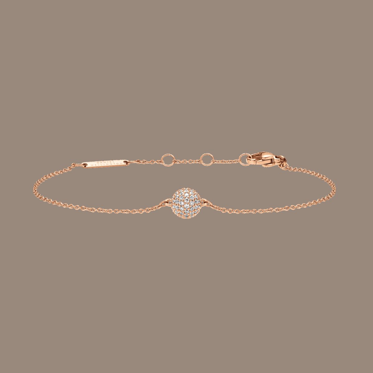 Daniel Wellington DW Pavé Crystal 155-185 mm Rose Gold