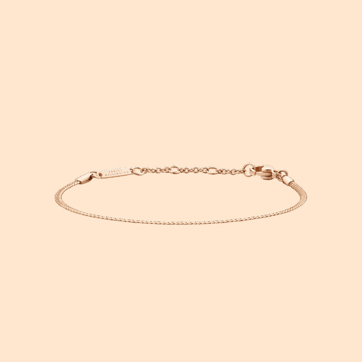 Daniel Wellington DW Staple Flat 155-185 mm Rose Gold