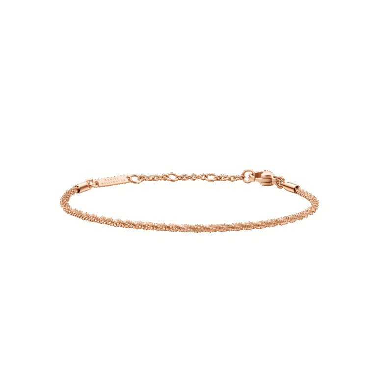 Daniel Wellington DW Staple Twisted 155-185 mm Rose Gold