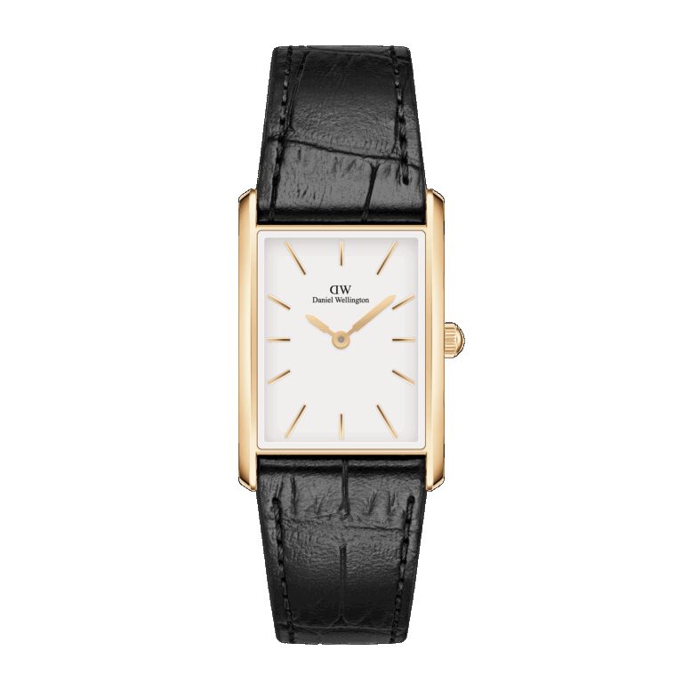 Daniel Wellington DW Uhr Bound Black Crocodile Gold 22x32
