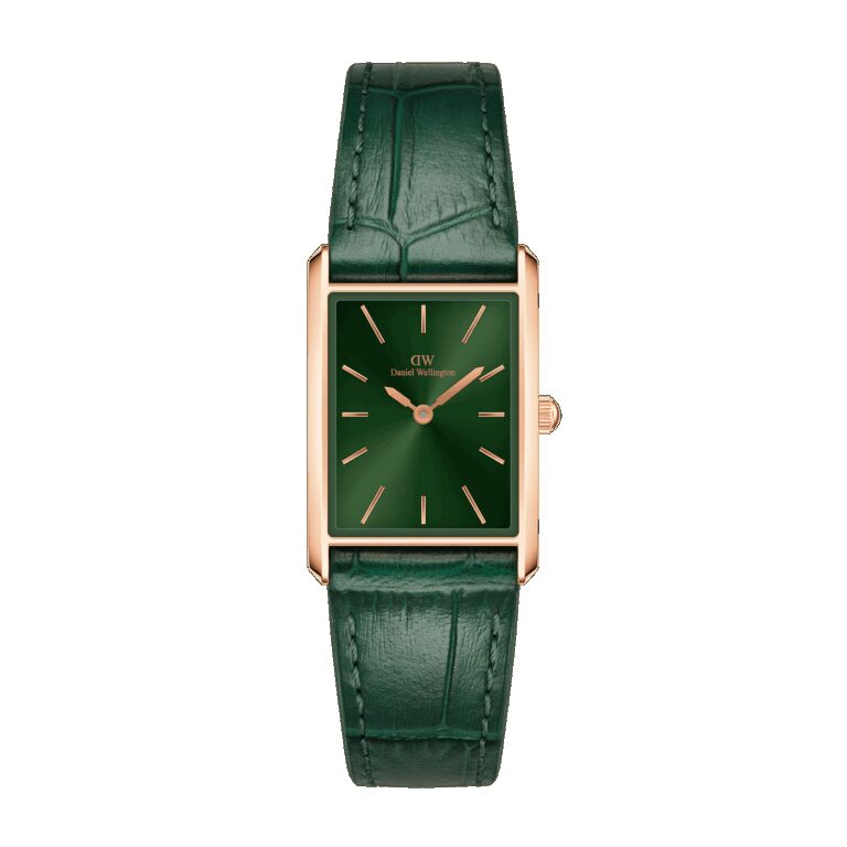 Daniel Wellington DW Uhr Bound Crocodile Emerald Sunray Rose Gold 22x32 MIC