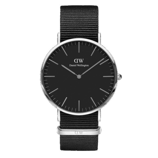 Daniel Wellington DW Uhr Classic Cornwall Black Silver 36mm