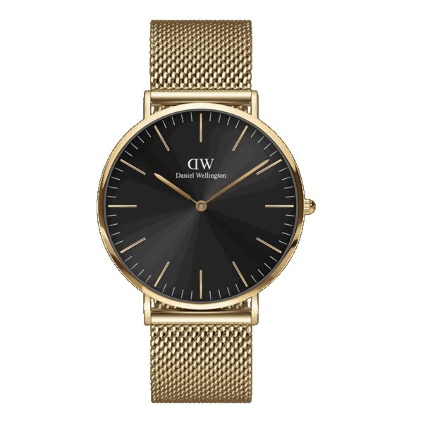 Daniel Wellington DW Uhr Classic Mesh Onyx Gold 40mm