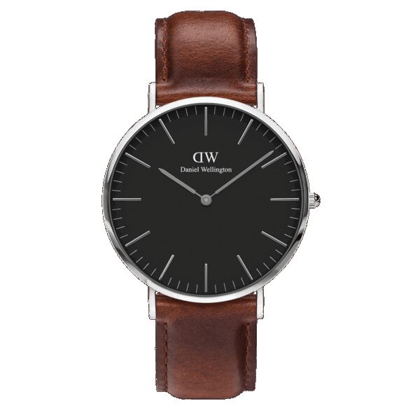 Daniel Wellington DW Uhr Classic St Mawes Black Silver 36mm MIC