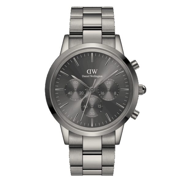 Daniel Wellington DW Uhr Iconic Chronograph Link Graphite GM 42mm
