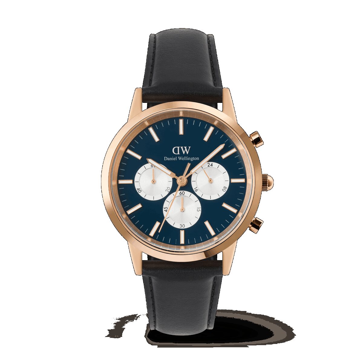 Daniel Wellington DW Uhr Iconic Chronograph Sheffield Arctic Panda Rose Gold 42mm