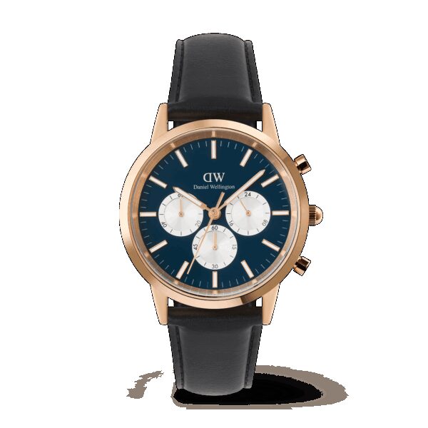 Daniel Wellington DW Uhr Iconic Chronograph Sheffield Arctic Panda Rose Gold 42mm
