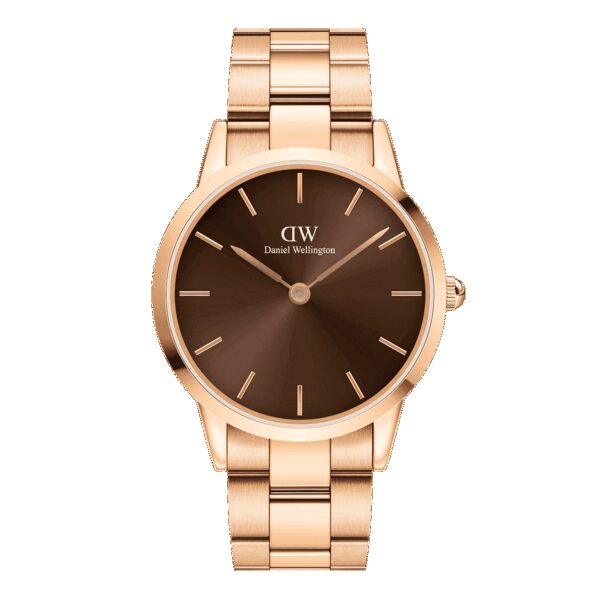 Daniel Wellington DW Uhr Iconic Link Amber 36mm MIC Rose Gold