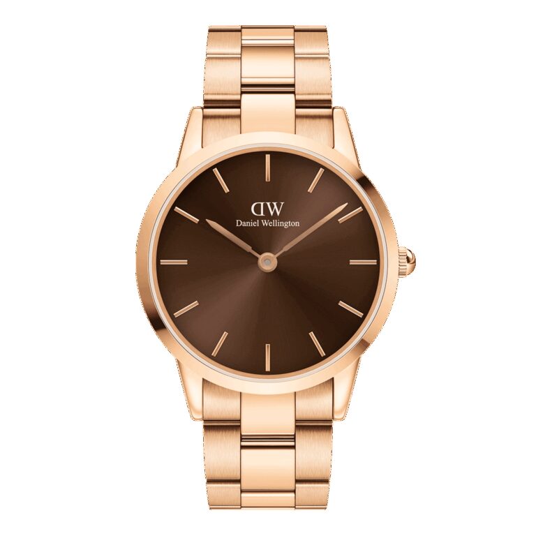 Daniel Wellington DW Uhr Iconic Link Amber 36mm MIC Rose Gold
