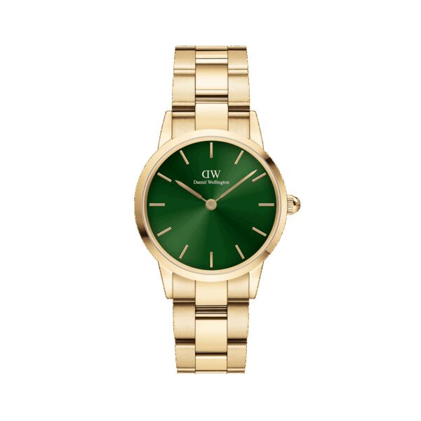 Daniel Wellington DW Uhr Iconic Link Emerald Gold 28mm