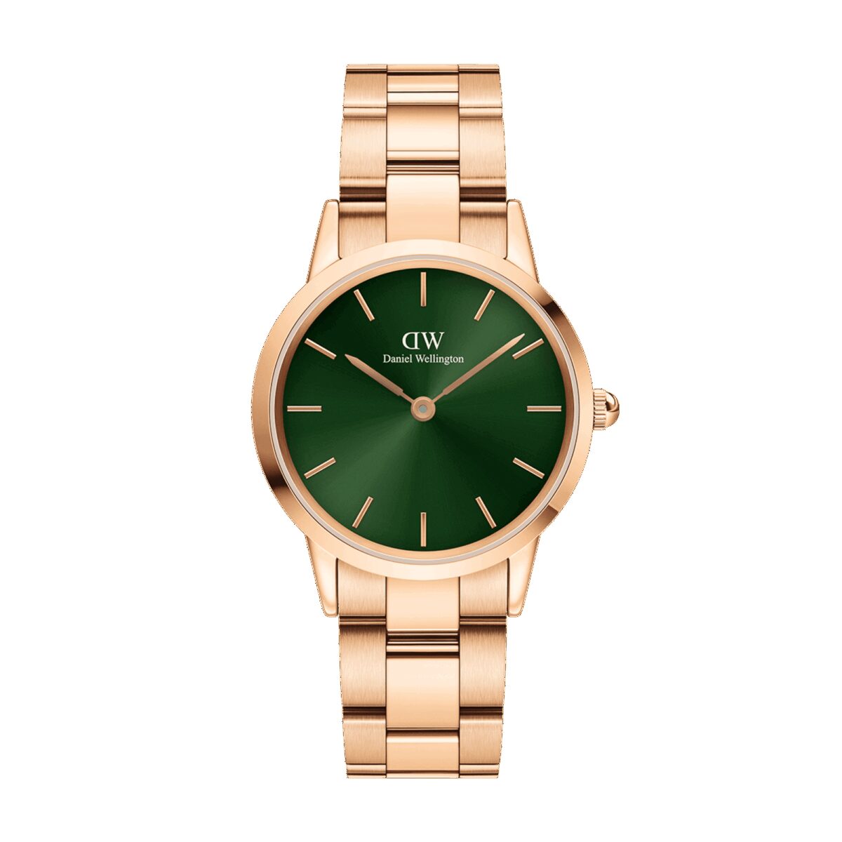 Daniel Wellington DW Uhr Iconic Link Emerald Green Rose Gold 28mm