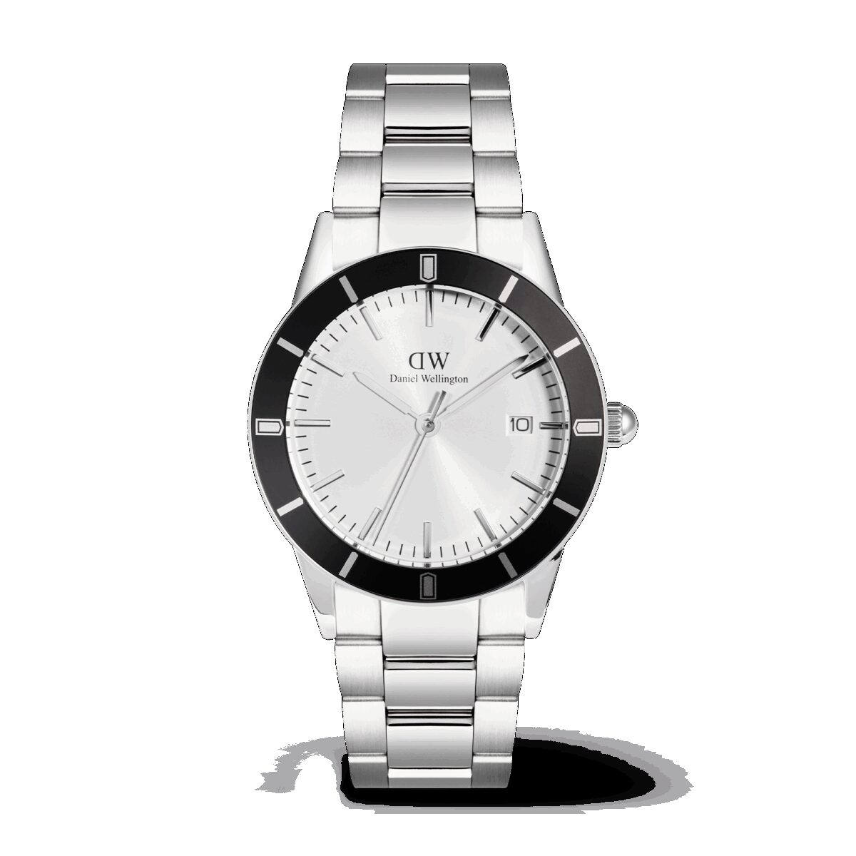 Daniel Wellington DW Uhr Iconic Paradigma Link Black Bezel 40mm Silver
