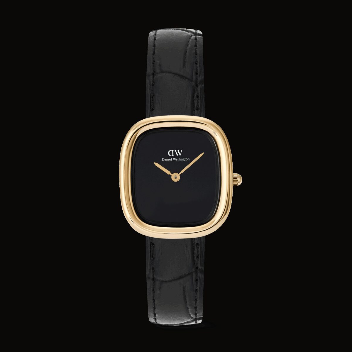 Daniel Wellington DW Uhr Margot Reading Onyx Ceramic Gold 24x26mm