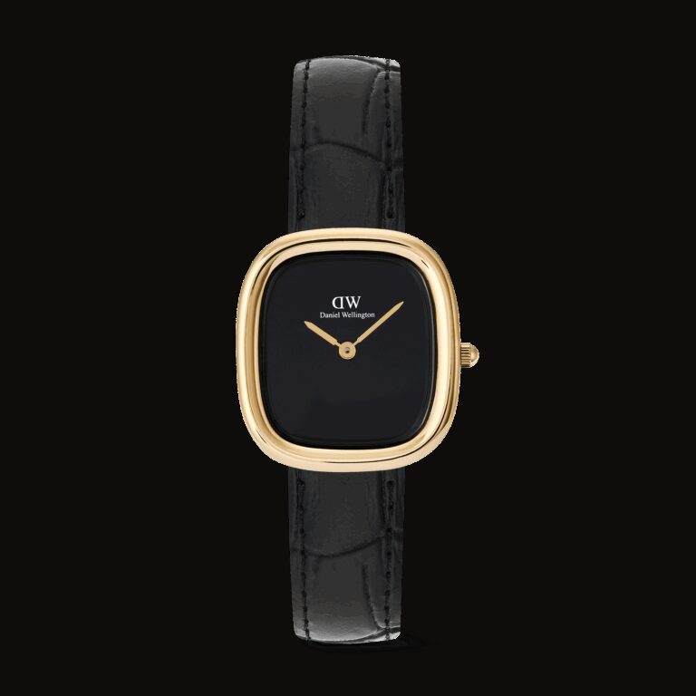 Daniel Wellington DW Uhr Margot Reading Onyx Ceramic Gold 24x26mm