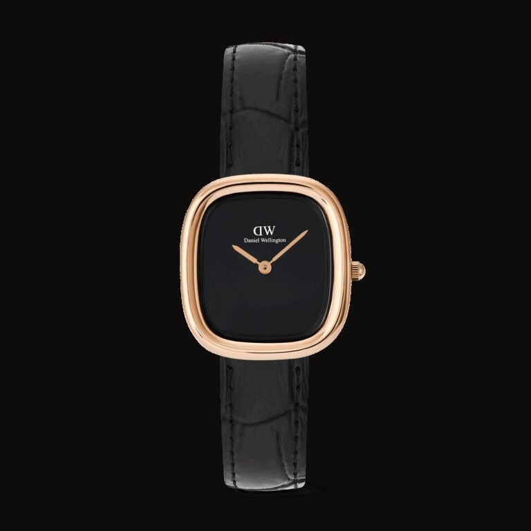 Daniel Wellington DW Uhr Margot Reading Onyx Ceramic Rose Gold 24x26mm