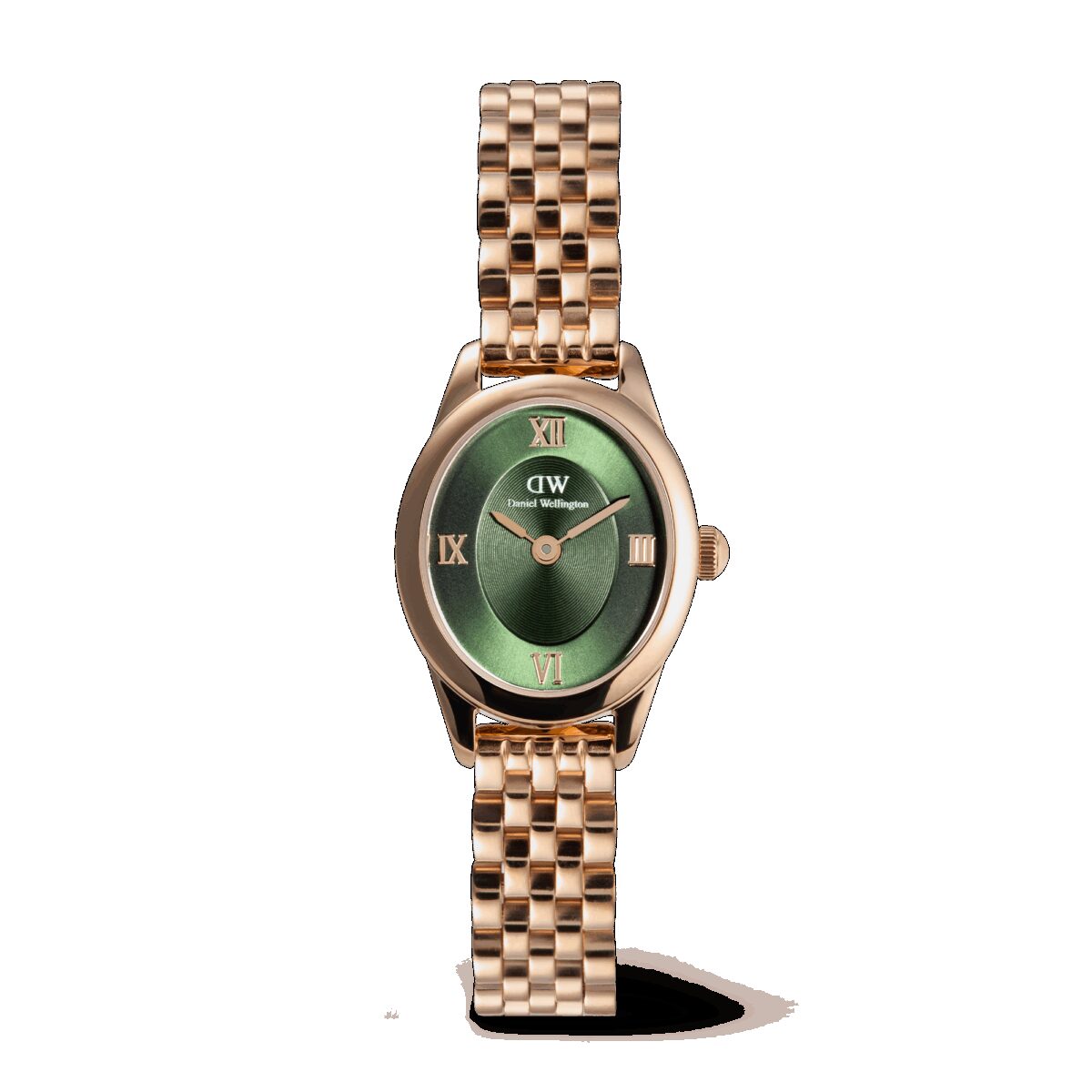 Daniel Wellington DW Uhr Ophelia Mini Emerald Rose Gold 22x25.5mm