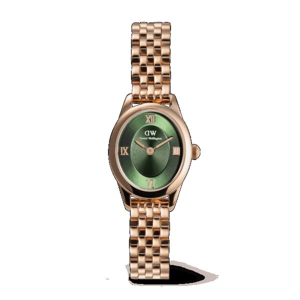 Daniel Wellington DW Uhr Ophelia Mini Emerald Rose Gold 22x25.5mm
