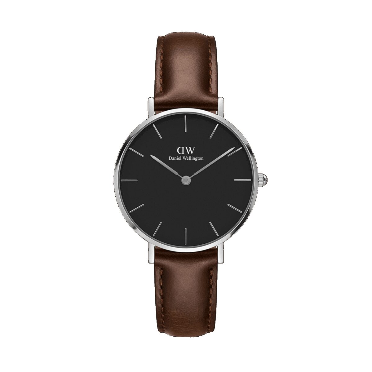 Daniel Wellington DW Uhr Petite Bristol Black Silver 32mm MIC