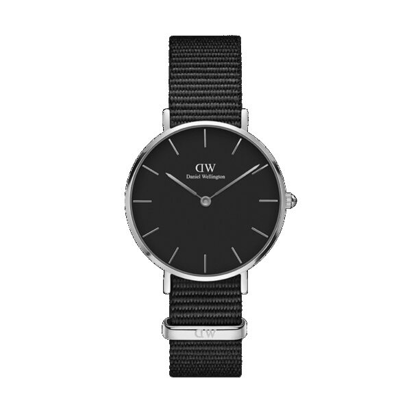 Daniel Wellington DW Uhr Petite Cornwall Black Silver 28mm