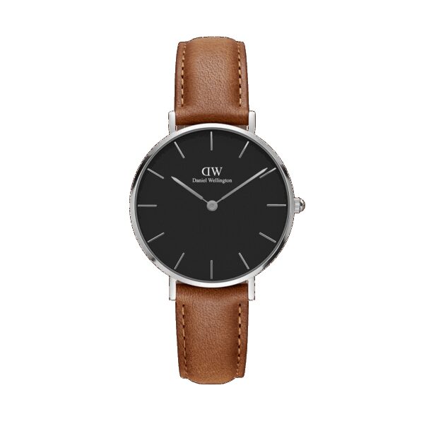 Daniel Wellington DW Uhr Petite Durham Black Silver 28mm MIC
