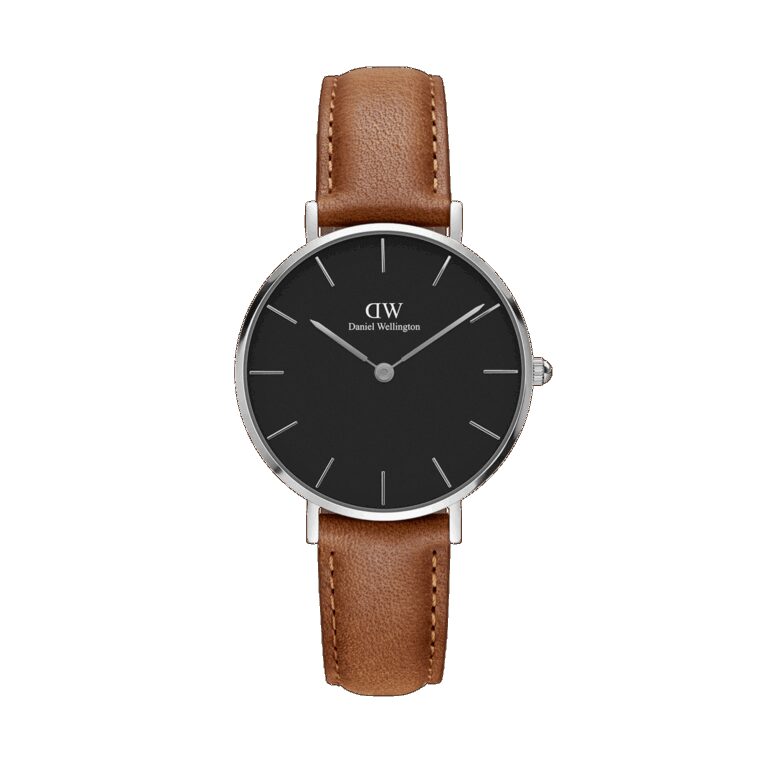 Daniel Wellington DW Uhr Petite Durham Black Silver 28mm MIC
