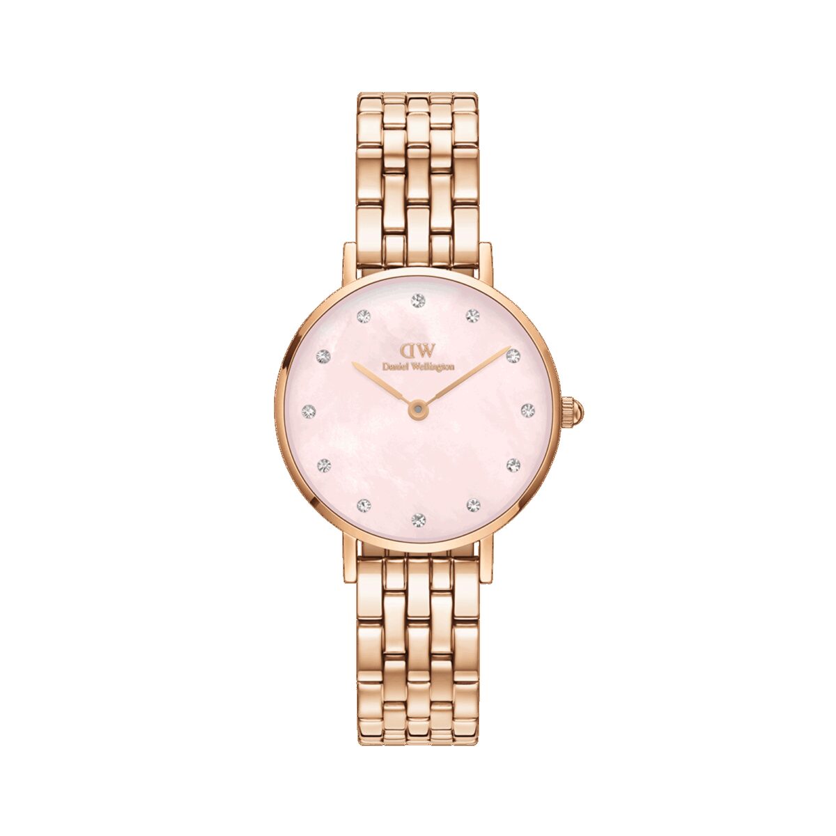 Daniel Wellington DW Uhr Petite Lumine 5 Link Melrose Pink MoP Rose Gold 28mm