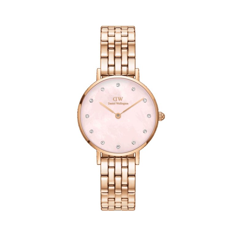 Daniel Wellington DW Uhr Petite Lumine 5 Link Melrose Pink MoP Rose Gold 28mm