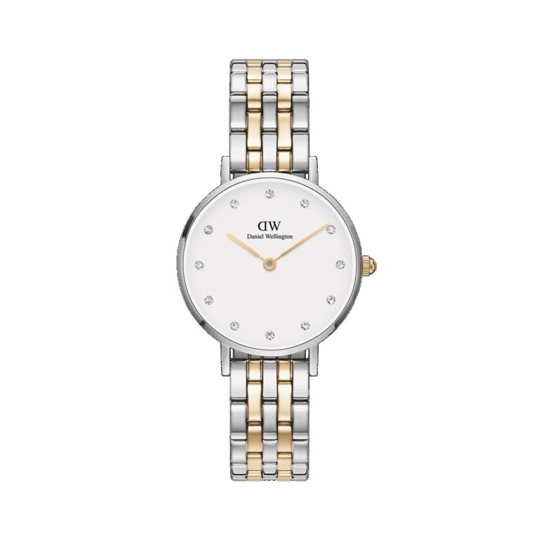 Daniel Wellington DW Uhr Petite Lumine 5-link two-tone 28mm MIC Silver