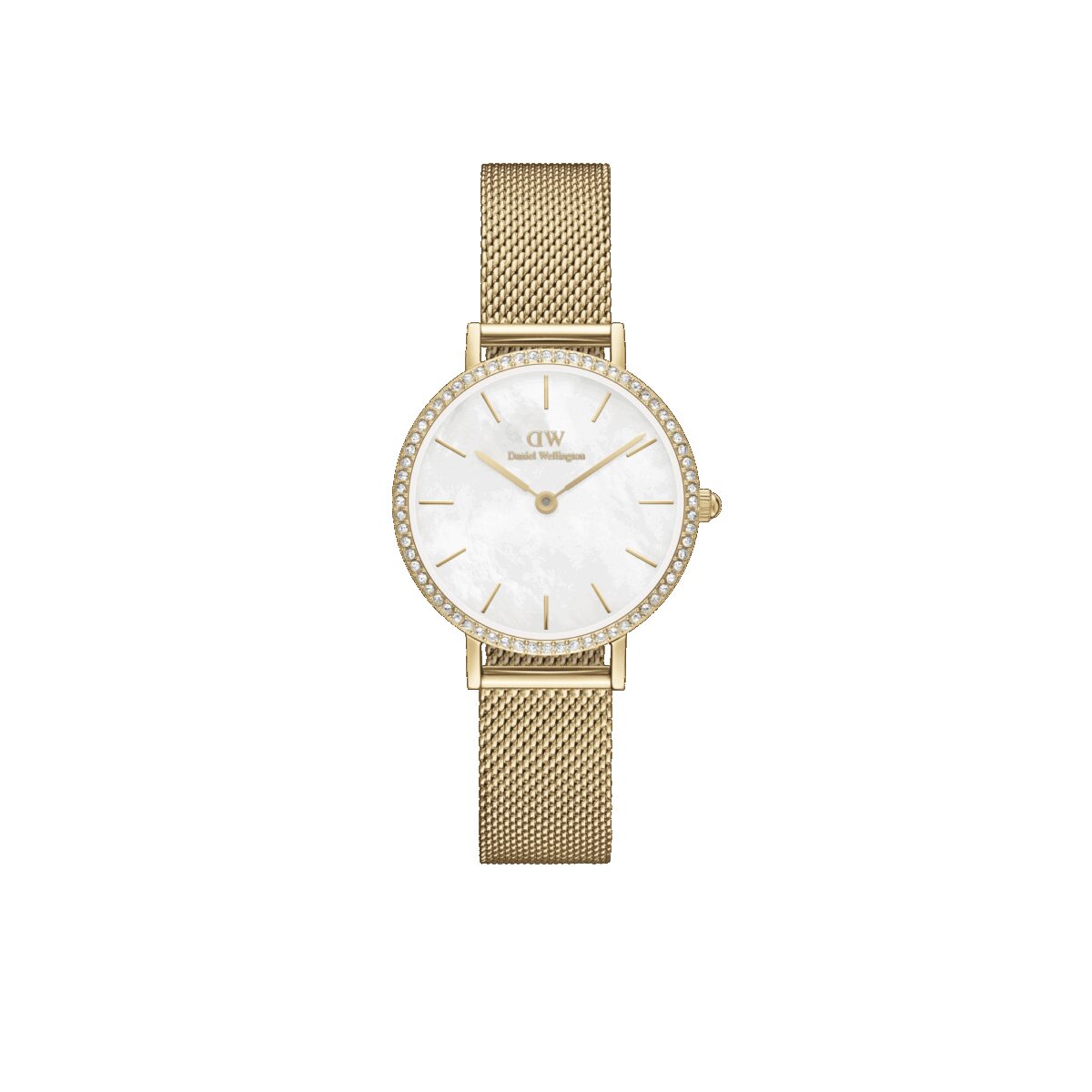 Daniel Wellington DW Uhr Petite Lumine Bezel Evergold MOP 28mm Gold
