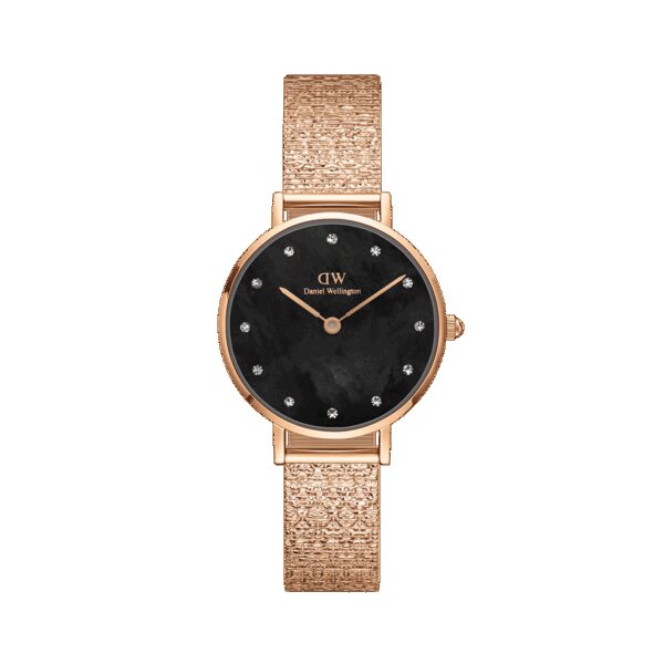 Daniel Wellington DW Uhr Petite Lumine Pressed Piano Black MoP Rose Gold 28mm