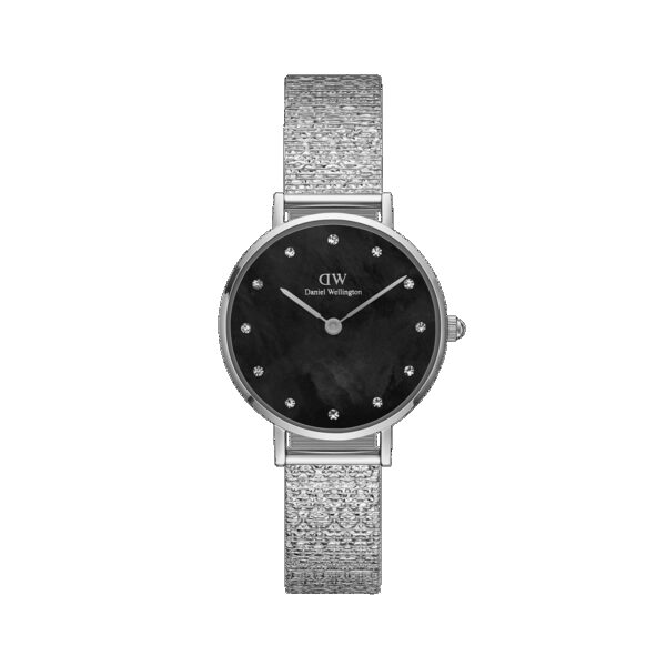 Daniel Wellington DW Uhr Petite Lumine Pressed Piano Black MoP Silver 28mm