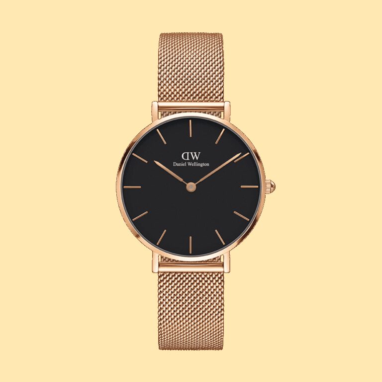 Daniel Wellington DW Uhr Petite Melrose Black Rose Gold 28mm MIC