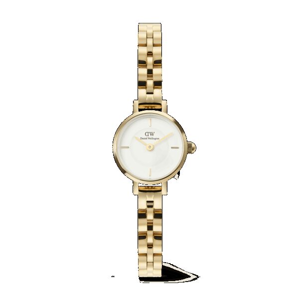 Daniel Wellington DW Uhr Petite Mini Arch 3-link White Gold 19mm Rose