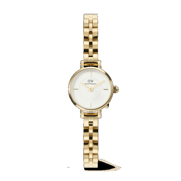 Daniel Wellington DW Uhr Petite Mini Arch 3-link White Gold 19mm Rose