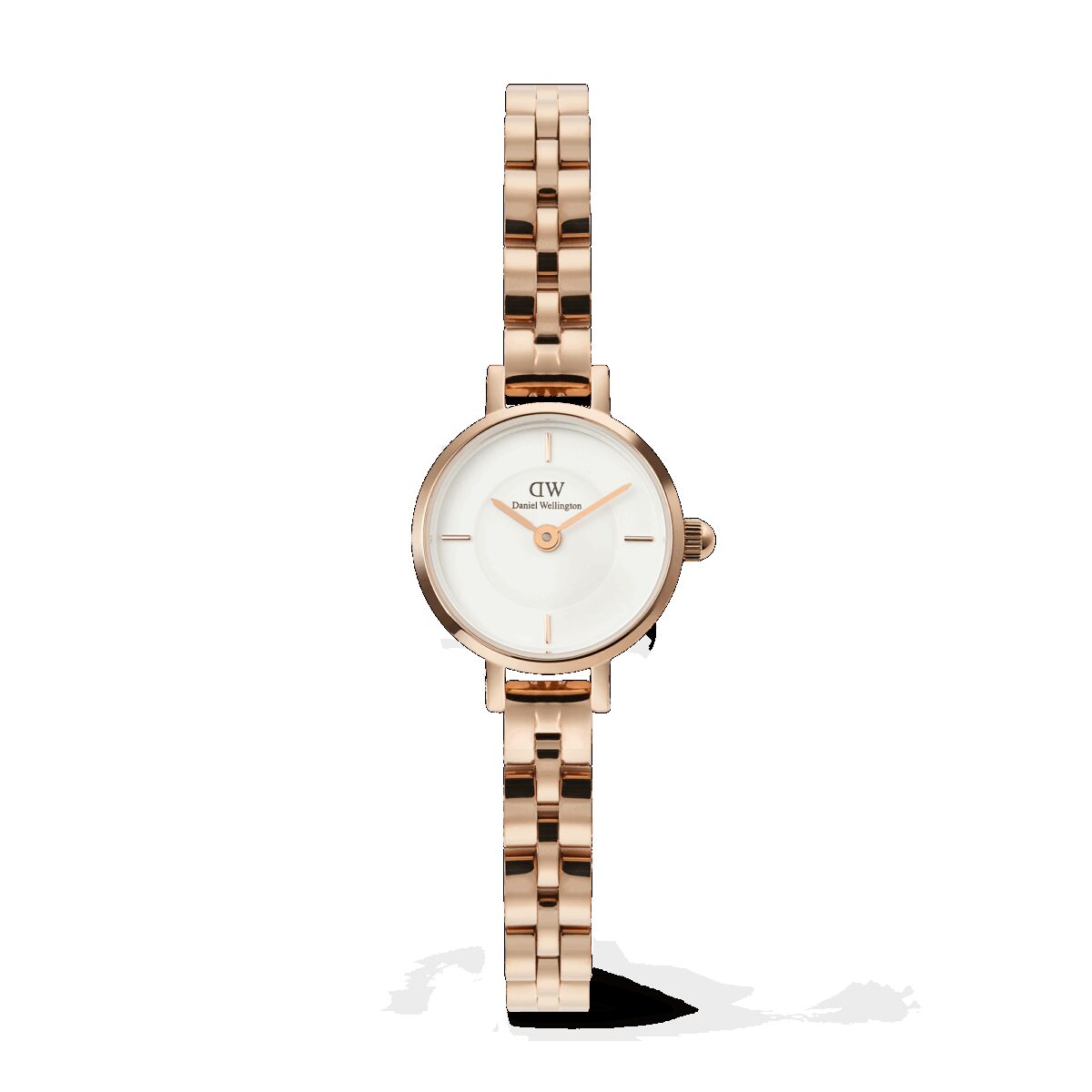Daniel Wellington DW Uhr Petite Mini Arch 3-link White Rose Gold 19mm