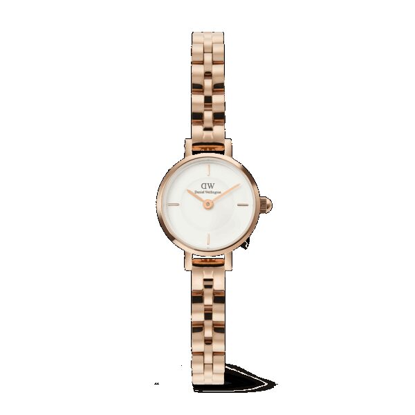 Daniel Wellington DW Uhr Petite Mini Arch 3-link White Rose Gold 19mm