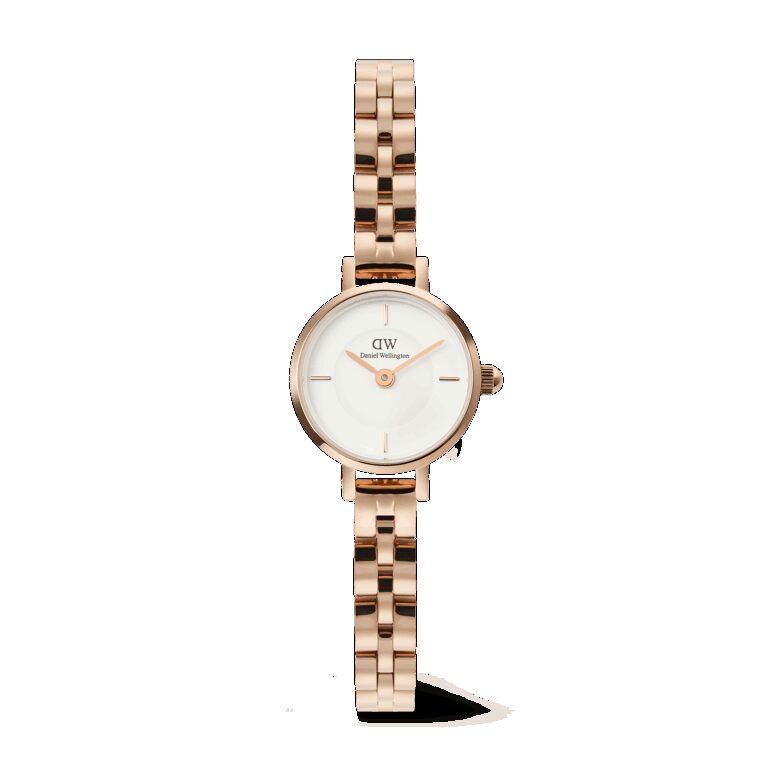 Daniel Wellington DW Uhr Petite Mini Arch 3-link White Rose Gold 19mm