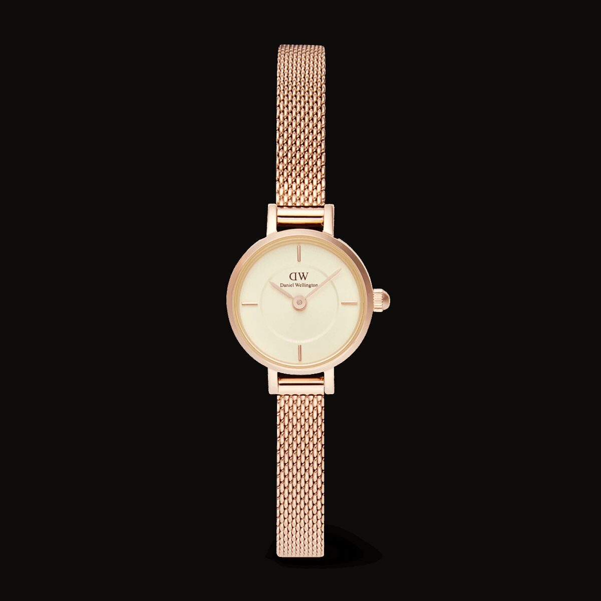 Daniel Wellington DW Uhr Petite Mini Champagne Melrose 19mm Rose Gold