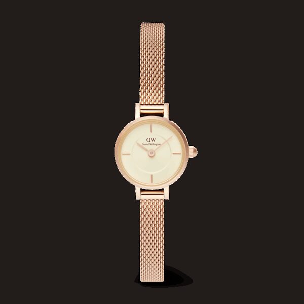 Daniel Wellington DW Uhr Petite Mini Champagne Melrose 19mm Rose Gold