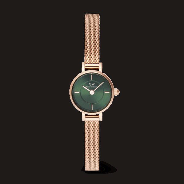 Daniel Wellington DW Uhr Petite Mini Emerald Melrose 19mm Rose Gold