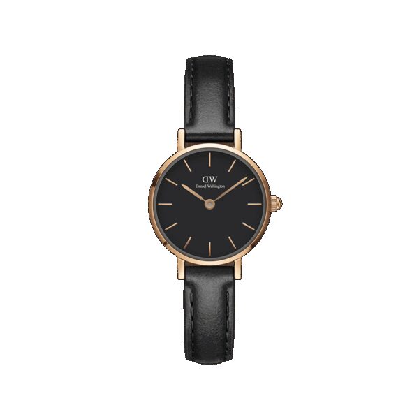 Daniel Wellington DW Uhr Petite Pressed Sheffield Black Rose Gold 24mm