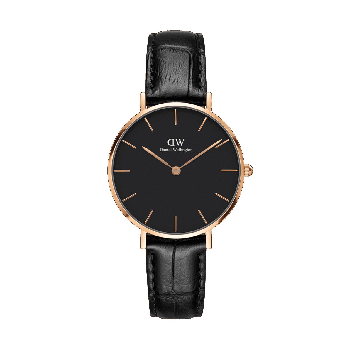 Daniel Wellington DW Uhr Petite Reading Black Rose Gold 28mm