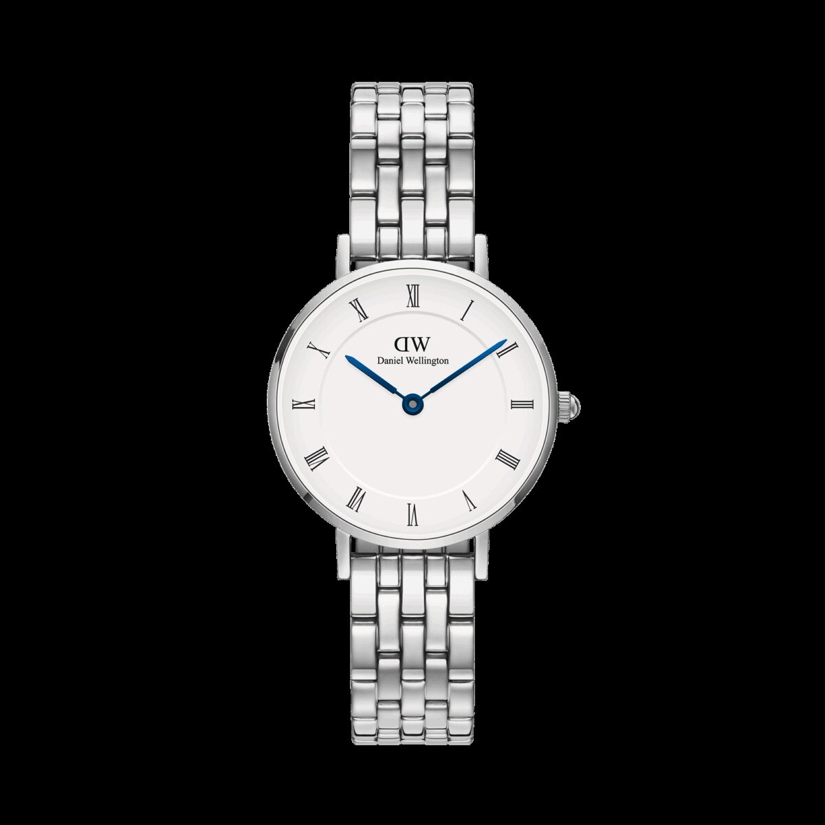 Daniel Wellington DW Uhr Petite Roman Numerals 5-Link Silver 28mm