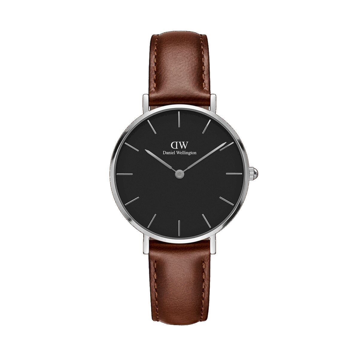 Daniel Wellington DW Uhr Petite St Mawes Black Silver 28mm MIC